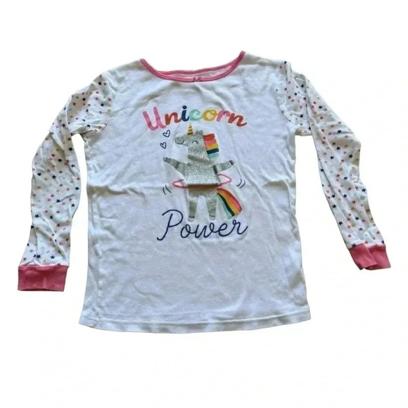 Carters White Green Orange Short/ Long Sleeves Pajama Set Bundle SZ 12 #2042 - Picture 2 of 7